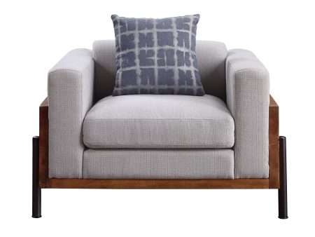 Pelton - Chair With 1 Toss Pillows - Walnut Sale