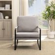 Contemporary Square Metal Frame Accent Chair Online Hot Sale