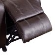 Zuriel - Synthetic Leather Motion Rocker Recliner - Brown Cheap