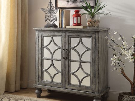 Velika - Weathered Console Table - Gray Supply