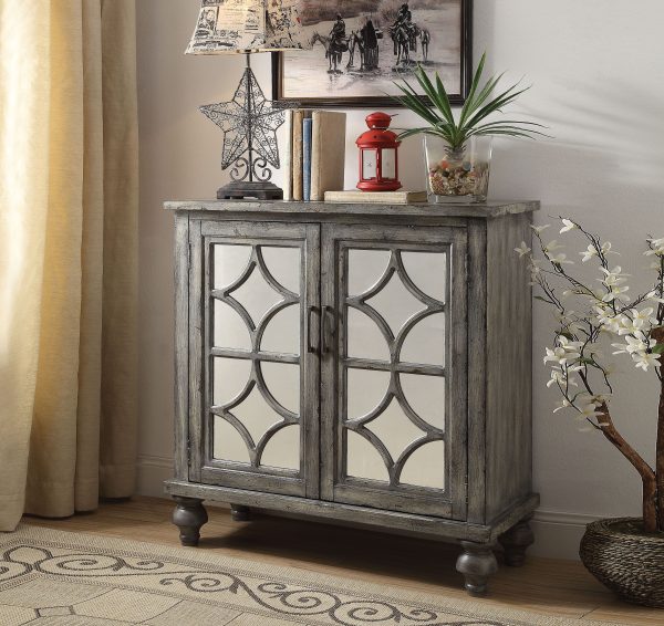 Velika - Weathered Console Table - Gray Supply