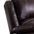 Zuriel - Synthetic Leather Motion Rocker Recliner - Brown Cheap